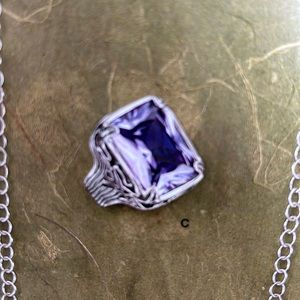 Beautiful lavender stone ring